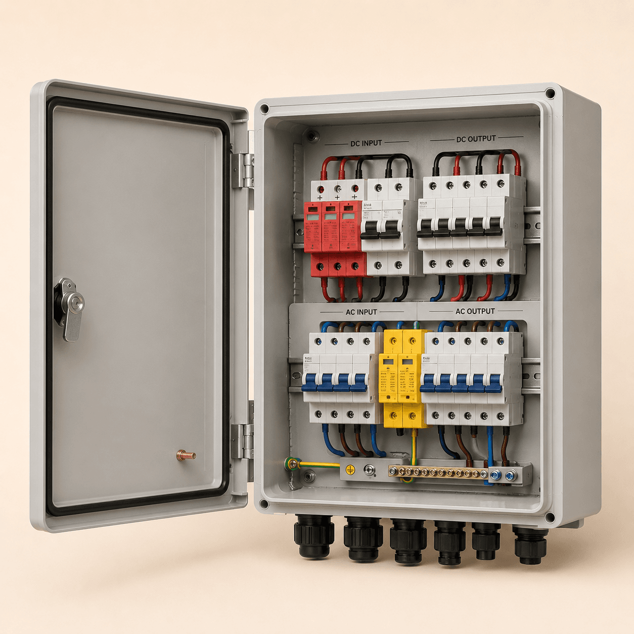 Coffret AC DC solaire